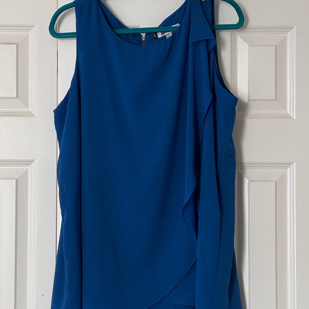 Jenni by Jennifer Lopez Vibrant Blue Blouse 1X